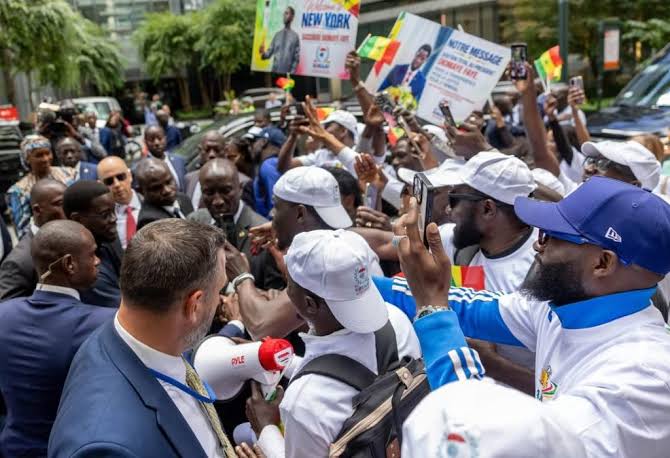 Mobilisation de la diaspora à New York.